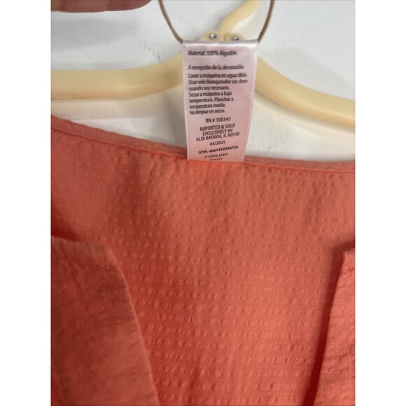 NEW Womens Seersucker Pajamas 2 Pc Short Sleeve Shorts 2 Pc Medium Pockets NWT - Picture 7 of 15